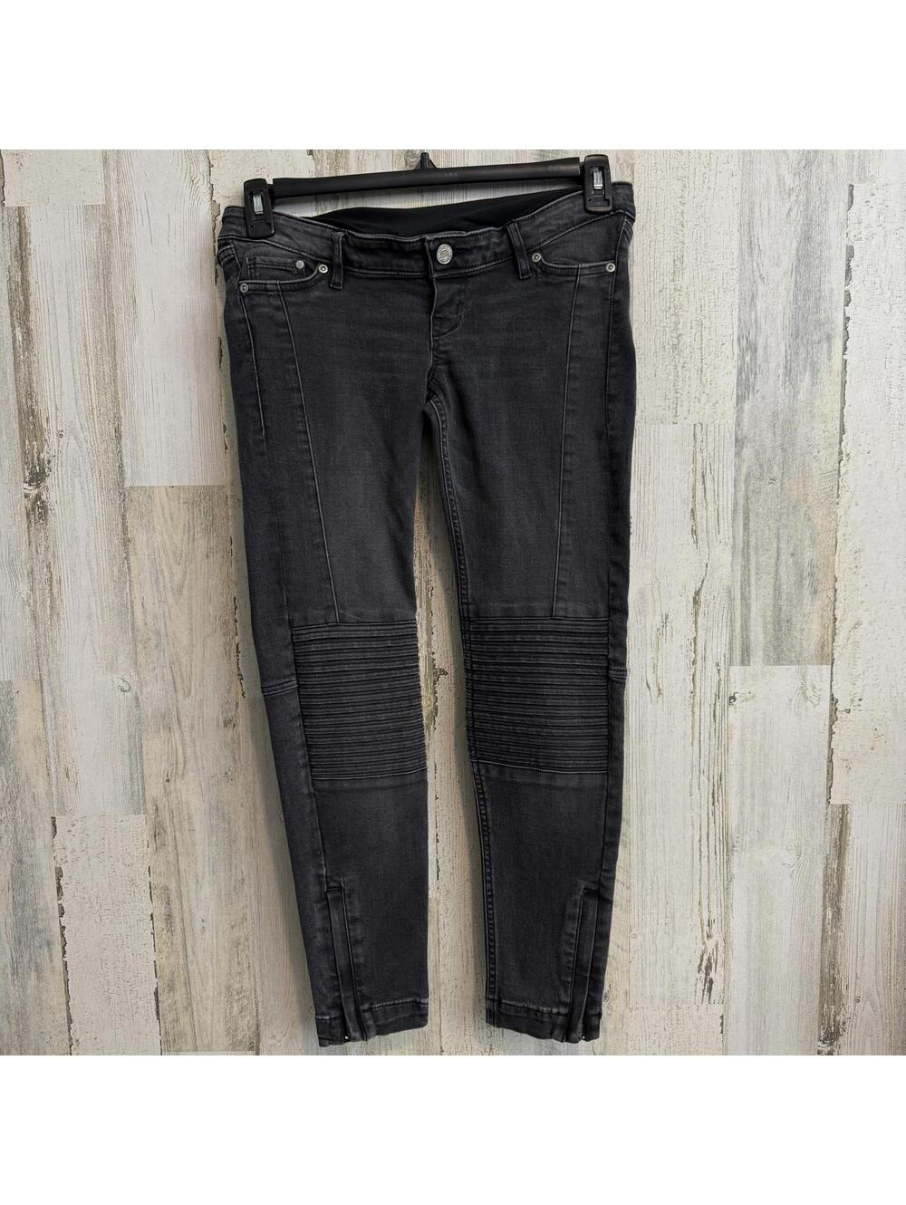 H&M Mama Women's Size 6 Skinny Ankle Maternity Jeans Black